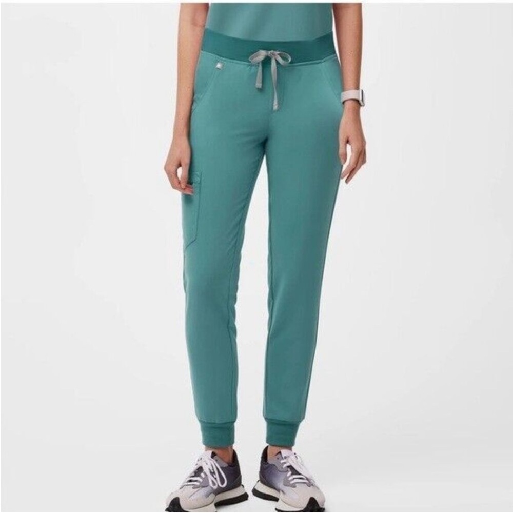FIGS Zamora Jogger Scrub Pants Hydrogreen Medical Women's Size S